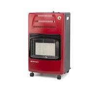 Orbegozo HCE 62 Estufa de Gas Cerámica Plegable 4200W - Estufa de Butano y Propano Clase A, Fácil Almacenaje, 3 Niveles de Potencia, Triple Sistema de Seguridad y Ruedas Multidireccionales