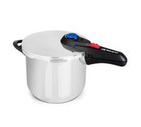 Orbegozo HP 10006 Olla a Presión de Acero Inoxidable 18/10 10 Litros - Olla Rápida Ø24 cm para Todo Tipo de Fuegos (Inducción, Gas, Vitro), 5 Sistemas de Seguridad, Selector Gradual de Presión (60-110