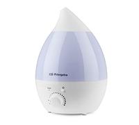 Orbegozo HU 2028 - Humidificador, luces de 7 colores, 2,8 L de capacidad, proyecta vapor frío, área de acción 30 m2, bandeja para aceite aromático, caudal de vapor regulable, 22 W, Blanco Y Violeta