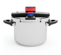 Orbegozo Olla a presión HP 6200 – 6 L, acero inoxidable, apta para inducción