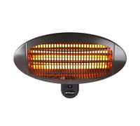Orbegozo PHF 26 Calefactor de Pared para Exterior e Interior 2000W - Estufa Radiante de Infrarrojos con Protección IPX4, 3 Niveles de Potencia, Ángulo Inclinable 120° y Alcance de 3 Metros