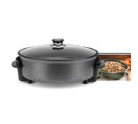 Orbegozo Olla eléctrica PZ 3670, 1500W, 36cm, 5 L, antiadherente, tapa de cristal