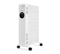 Orbegozo RAD 2000 - Radiador de aceite, 3 potencias, temporizador, pantalla LED, asa, mando a distancia, protección sobrecalentamiento, 2000 W