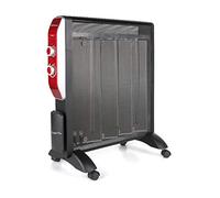 Orbegozo RMN 2050, Radiador eléctrico bajo consumo, Mica System, 2 potencias, rápida convección y difusión del calor, termostato regulable, sin fluido, 2000 W, color rojo