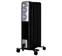Orbegozo RN 1500 - Radiador de aceite, 7 elementos, 1500 W, luz LED, termostato regulable, recogecables, ruedas pivotantes