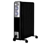 Orbegozo RN 2500 - Radiador de aceite, 11 elementos, 2500 W, luz LED, termostato regulable, recogecables, ruedas pivotantes