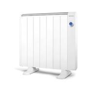 Orbegozo RRE 1310, Emisor térmico bajo consumo, 1300 W, 7 elementos reales, Aluminio, mando a distancia, funcionamiento programable, botón de desconexión total, pared o pie, color blanco