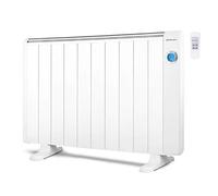 Orbegozo RRE 1810, Emisor Térmico Bajo Consumo, 1800 W, 10 Elementos reales, Aluminio, mando a distancia, Funcionamiento Programable, Pantalla Digital LCD, pared o pie, color Blanco