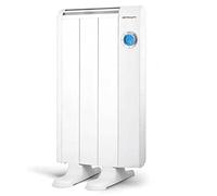 Orbegozo RRE 510, Emisor térmico bajo consumo, 500 W, 3 elementos reales, Aluminio, mando a distancia,funcionamiento programable, botón de desconexión total, pared o pie, color blanco