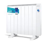 Orbegozo RRW 1500 - Emisor térmico bajo consumo Wi-Fi, 1500 W, pantalla digital LCD, programable, conexión inalámbrica mediante Orbegozo APP, 72.1 x 59 x 7.5 cm, Color Blanco