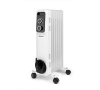 Orbegozo RS 1500 Radiador - Potencia Máxima 1500W, 7 Elementos Caloríficos, 3 Potencias de Calor, Termostato Regulable, Ruedas Pivotantes y Recogecables