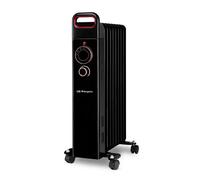 Orbegozo RUN 2000 Radiador - Potencia Máxima 2000W, 9 Elementos Caloríficos, 3 Potencias de Calor, Termostato Regulable, Ruedas Pivotantes y Luces LED
