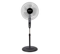 Orbegozo SF 0148, Ventilador de pie, 50 W, 3 velocidades de ventilación, oscilante, altura regulable, silencioso, rejilla de seguridad, tamaño de aspas 40 cm, color negro