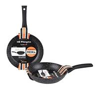 Orbegozo SFB 8022 Sartén de Aluminio Forjado, 22 cm, Superficie Antiadherente, Negro