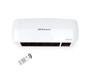 Orbegozo SP 6000 Calefactor de Pared Split Cerámico 2000W Especial Baño IP22 - Programable Diario/Semanal, Mando a Distancia, Panel LED y Detección de Ventanas Abiertas