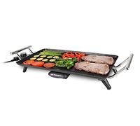 Orbegozo TBC 3500 - Tabla de asado, revestimiento cerámico, termostato regulable, asas de tacto frío, bandeja recoge grasas, 2400 W