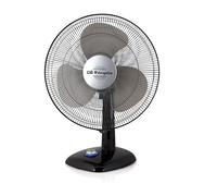 Orbegozo TF 0124 - Ventilador de sobremesa, movimiento oscilante, diámetro hélice 20 cm, asa, 22 W, piloto luminoso LED, 2 velocidades de ventilación, negro