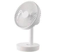 Orbegozo Ventilador de sobremesa TF 1016, 9W, 5 aspas, 16 cm, 4 velocidades, batería 4000 mAh