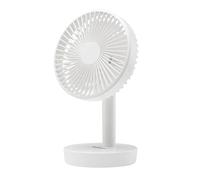 Orbegozo TF 1016 Ventilador Portátil Recargable USB-C 16 cm - Batería 4.000 mAh (hasta 11h Autonomía), 4 Velocidades, Oscilación Automática 90°, Inclinación 30°, Potencia 9W e Indicadores LED