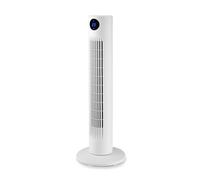 Orbegozo TWM 0960 Ventilador de torre 78 cm 60W 3 velocidades oscilante silencioso panel táctil mando a distancia temporizador 12h pantalla LED temperatura ambiente asa transporte pilotos luminosos
