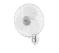 Orbegozo WF 0139 - Ventilador de pared, movimiemto oscilante, 3 velocidades, temporizador de 120 minutos, cabezal inclinable, aspas 40 cm, 40 W, Color Blanco.