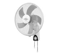 Orbegozo WF 1040 Ventilador de Pared 40 cm con Mando por Cadena - 45W, 3 Velocidades, 5 Aspas Aerodinámicas, Cabezal Oscilante y Rejilla de Seguridad