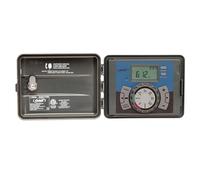 Orbit 27894 - Temporizador/Controlador de aspersor para Interiores y Exteriores de 4 Estaciones Logic Easy-Set