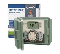 Orbit Outdoor Swing Panel Sprinkler System Timer | Controlador de riego multiestación para riego residencial de césped, intervalos de riego personalizados