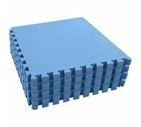 Ordellia Alfombra de suelo para piscina, 24 unidades, color azul, 8,64 m2, espuma EVA, alfombrilla protectora para piscina y spa, antideslizante, impermeable, fácil de limpiar, protección térmica y