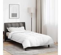 Ordellia Edredón 2 en 1 blanco de 135 x 220 cm con plumas, edredón transpirable de algodón y plumón, edredón ligero para dormitorio, habitación de invitados y hotel, lavable, todo el año
