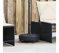 Ordellia Soporte para sombrilla con ruedas para mástil Ø38/48 mm, 27 kg, base pesada con 4 ruedas, para balcón, terraza, jardín, cortavientos, flores