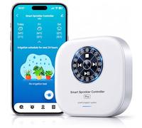 Ordenador de riego WiFi de 12 zonas: control de riego inteligente con WiFi de 2,4 G/5 G, compatible con Alexa y Google Assistant, riego automático de jardín con retardo de lluvia