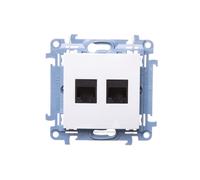 Ordenador Doble Enchufe 2xRJ45 Cat.6 Simon 10 C62.01/11