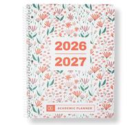 Order Out Of Chaos Planificador académico 2026-2027, planificador estudiantil de 8.5 x 11 pulgadas, floral