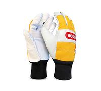 Oregon Guantes de seguridad 295399M para cortar con motosierra Piel Amarillo M Paquete de 2