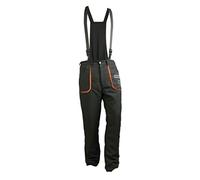 Oregon 295445 Peto de Protección Anticorte con Tirantes, Pantalones de Seguridad Tipo A para Motosierra, Gris oscuro, S