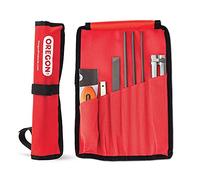 Oregon 617067 Kit Afilador para Cadena de Motosierra, Universal, Mango, Limitador de Profundidad y Funda, Incluye Limas Redondas de 4 mm, 4,8 mm y 5,5 mm, Lima Plana de 152 mm