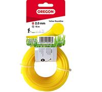 Oregon 69-356-Y - Alambre redondo amarillo para cortadoras de césped y desbrozadoras, 2,0 mm x 15 m