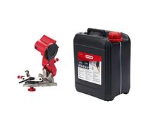 Oregon Afilador de Cadena de Motosierras Compacto de 230 Voltios, Sistema Universal para Todo Tipo de Motosierras 310-230 & Aceite para Cadena y Barra de Motosierra, Botella de 5 Litros (O10-4935)