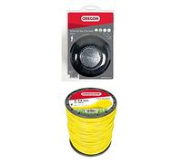 Oregon Cabezal de Corte Universal e Hilo de Corte Redondo 3mm x 169 m, Cabezal Pro Tap and Go Bump Fit, se Adapta a la mayoría de desbrozadoras de Eje Recto de más de 25 CC