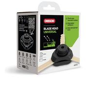 Oregon - Cabezal de Desbrozadora Universal de 3 Cuchillas para Hierba y Maleza, Apto para la Mayoría de las Desbrozadoras de Eje Recto, de Gasolina y Eléctricas como Stihl, Bosch, Ryobi, Worx y Más