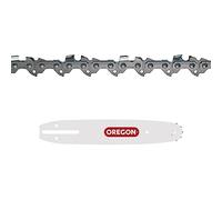 Oregon Cadena y Espada de Motosierra - Cadena 3/8" Low Profile, 0.50 pulgadas (1.3mm), 40 eslabones y Espada A041 de 25cm, compatible con Alpina, Black + Decker, Bosch, Dolmar, Echo, Efco, Greenworks