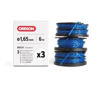 Oregon Carrete de hilo doble para desbrozadoras Bosch, Reemplazo Exacto para F016800351, Compatible con cortabordes Bosch ART, con bobina cuadrada Gatorline de 1,65 mm, pack de 3