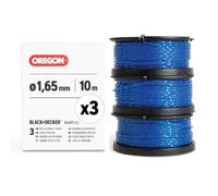 Oregon Carrete de hilo para desbrozadoras Black & Decker A6485-XJ pack de 3 | Reemplazo Exacto para Black & Decker, con hilo cuadrado en espiral Oregon Gatorline de 1,65 mm
