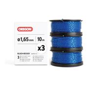 Oregon Carrete de hilo para desbrozadoras Black & Decker, Reemplazo Exacto para A6485-XJ, Compatible con Black & Decker, con hilo cuadrado en espiral Gatorline de 1,65 mm, pack de 3