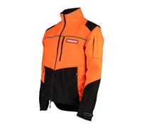 Oregon - Chaqueta Protect Pro Alta Visibilidad, Chaqueta EPI Profesional Resistente al Agua, Reflectante, con Tejido Elástico y Ventilación para Trabajos Forestales, Talla 2XL