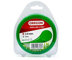 Oregon Green Round Hilo Redondo para Desbrozadora 2mm, Césped, Maleza y Ramas, Hilo de Nylon de Gran Resistencia para Jardinería Compatible con la Mayoría de Modelos Estándar, 2.0mm x 15m (69-356-GR)