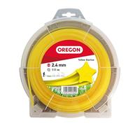 Oregon Hilo Estrella para Desbrozadora 2.4mm x 111m, Amarillo | Hierba, Maleza, Vegetación y más, Hilo de Nylon de Gran Resistencia, Compatible con la Mayoría de Modelos Estándar