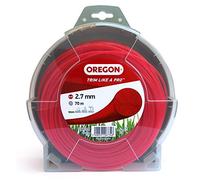 Oregon Hilo para Desbrozadora, Recambio de Hilo de Nylon para Cortacésped, Jardinería y Bricolaje, Universal, Hilo Redondo, Bobina de 2,7 mm x 70 m, Color: Rojo (69-382-RD)