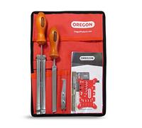 Oregon Kit Afilador de Cadena de Motosierra y Mantenimiento de Barra Guía | Incluye Limas de Afilado para un Mantenimiento Completo de la Motosierra